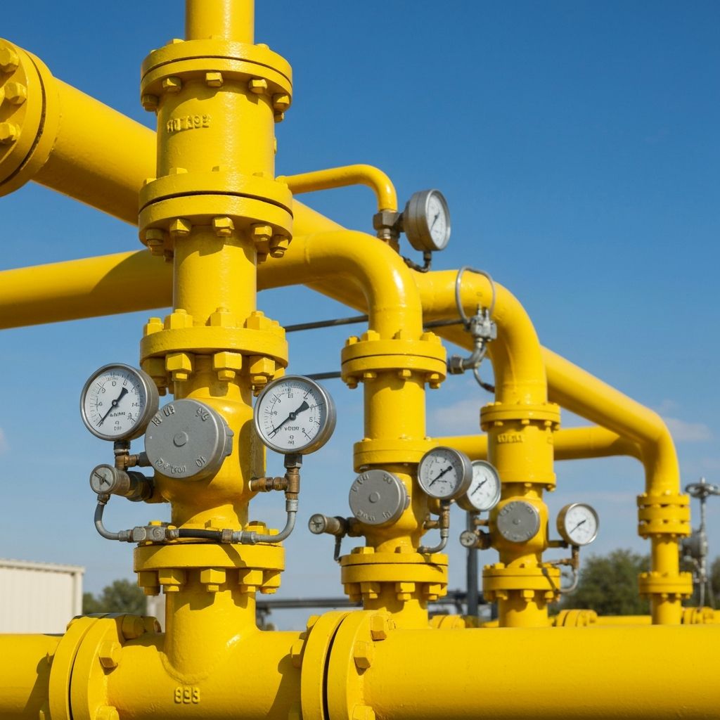 Gas pipeline installation